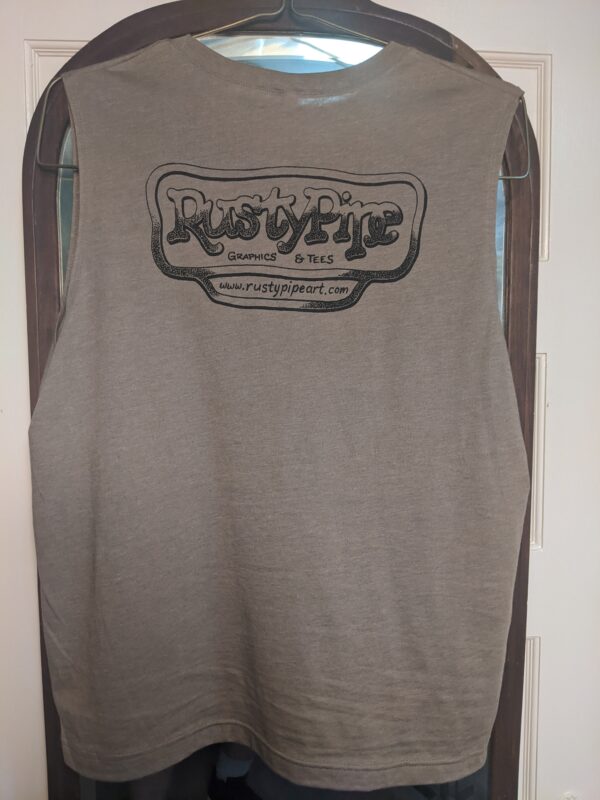 Truck Fuck Muscle Tee (Olive Grey) - Image 3