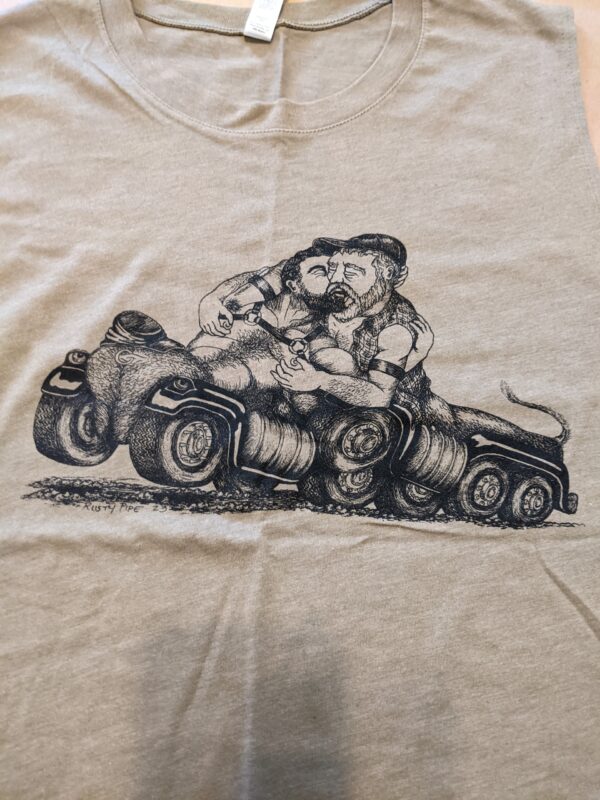 Truck Fuck Muscle Tee (Olive Grey)