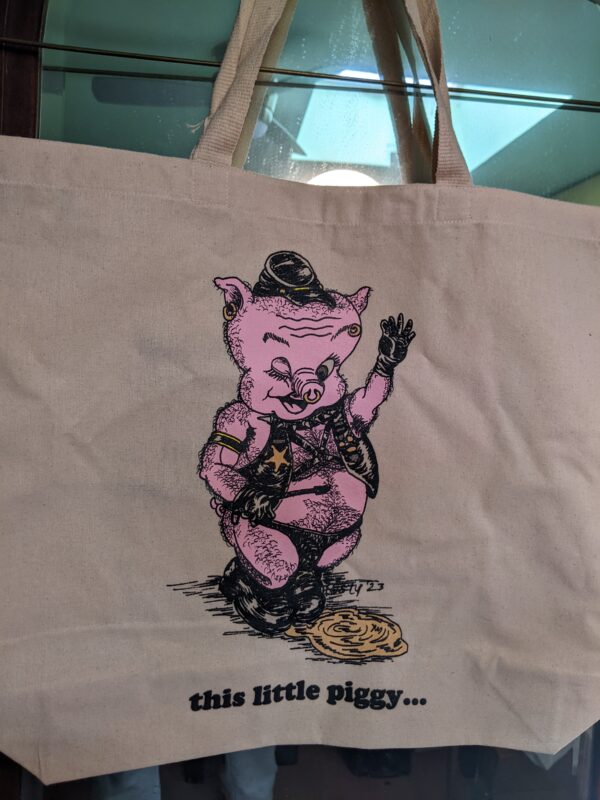 pig tote front scaled Rusty Pipe Art Graphics and Tees Rusty Pipe Art Graphics and Tees