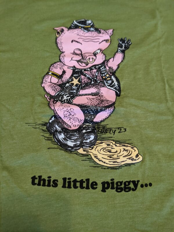 Leather Piggy Tee