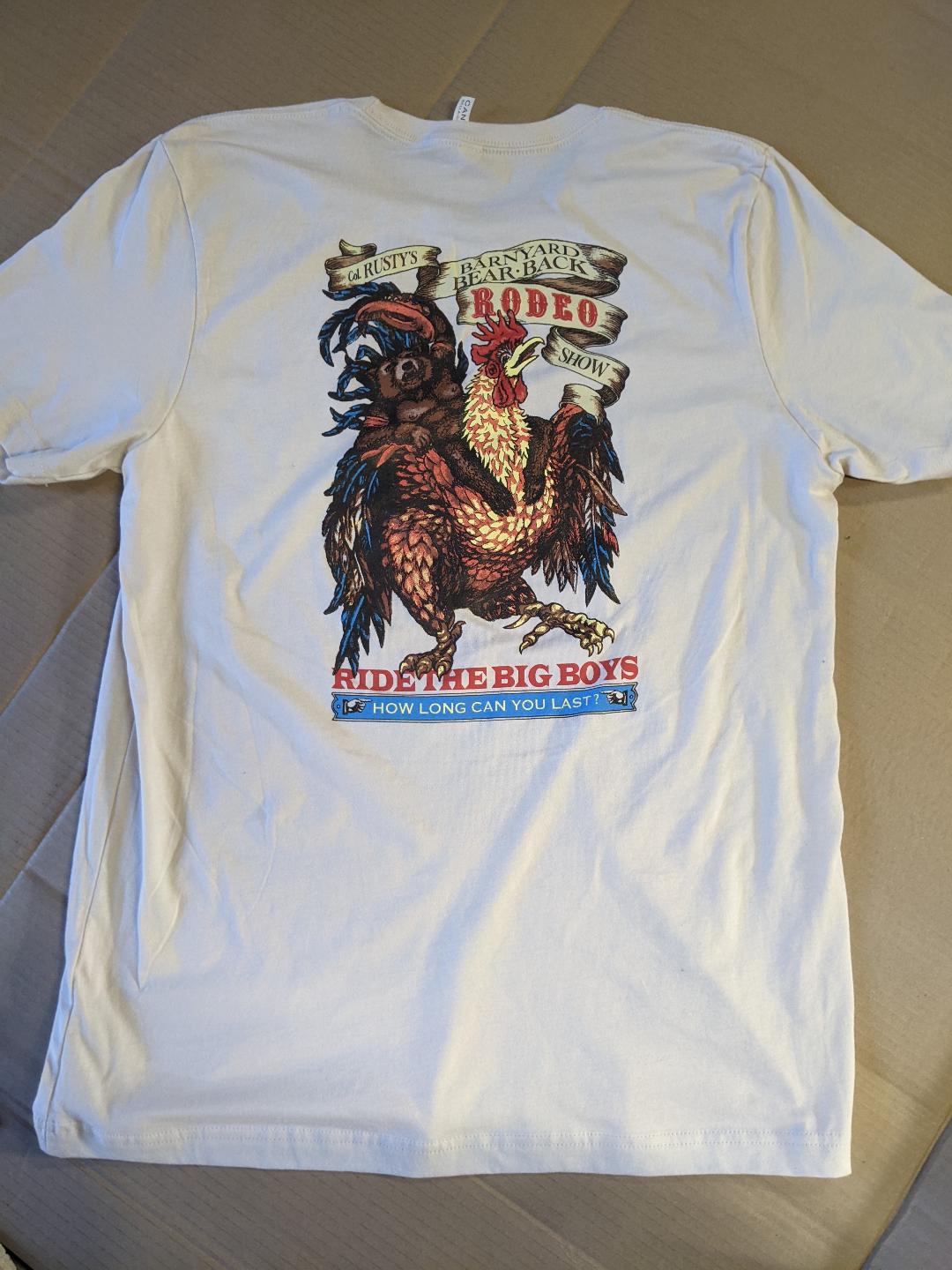 Bear-Back Cock Rider Rodeo Poster Tee 3 Rusty Pipe Art Graphics and Tees Rusty Pipe Art Graphics and Tees Bear-Back Cock Rider Rodeo Poster Tee - Image 3